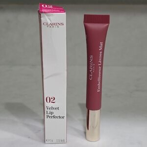 Brand New Clarins Velvet Lip Perfector 02 Velvet Rosewood 12 ml 0.3 fl oz